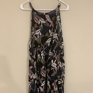 Torrid BLACK PALM LEAF HIGH NECK DRESS Size 3
